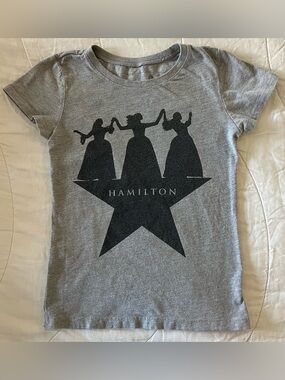 Hamilton Kids Gray Tee with Black Hamilton Star Graphic